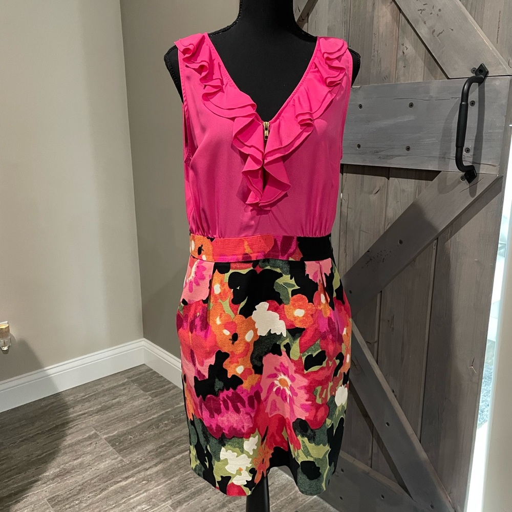 Anthropologie Summer Floral Dress Size 10